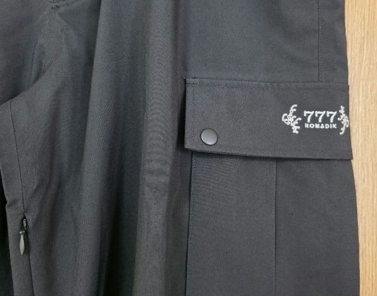 777 NOMADIC ブラックカーゴパンツ
