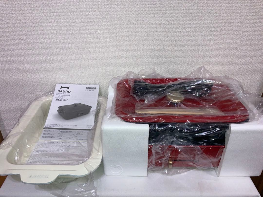 新品　BRUNO コンパクトホットプレート セラミックコート鍋　セット