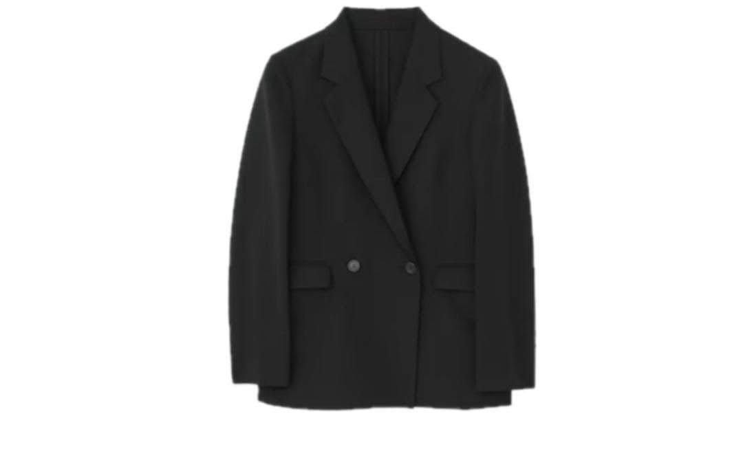 美品プラステスーツパンツセットアップブラック