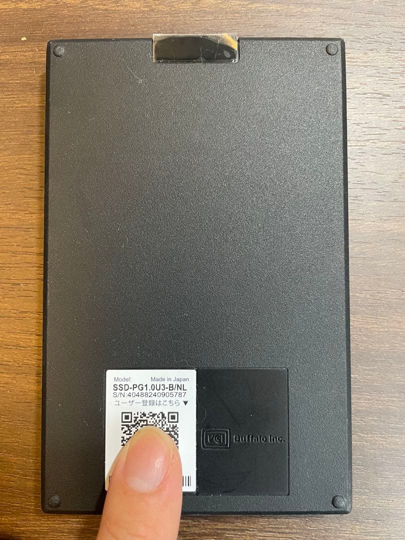 BUFFALO 外付けSSD 1.0TB SSD-PG1.0U3-BC