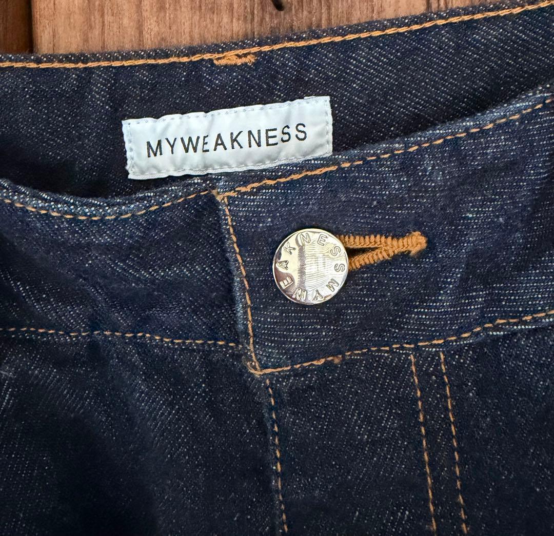 【超美品】MY WEAKNESS Denim Wide Pants サイズ 25