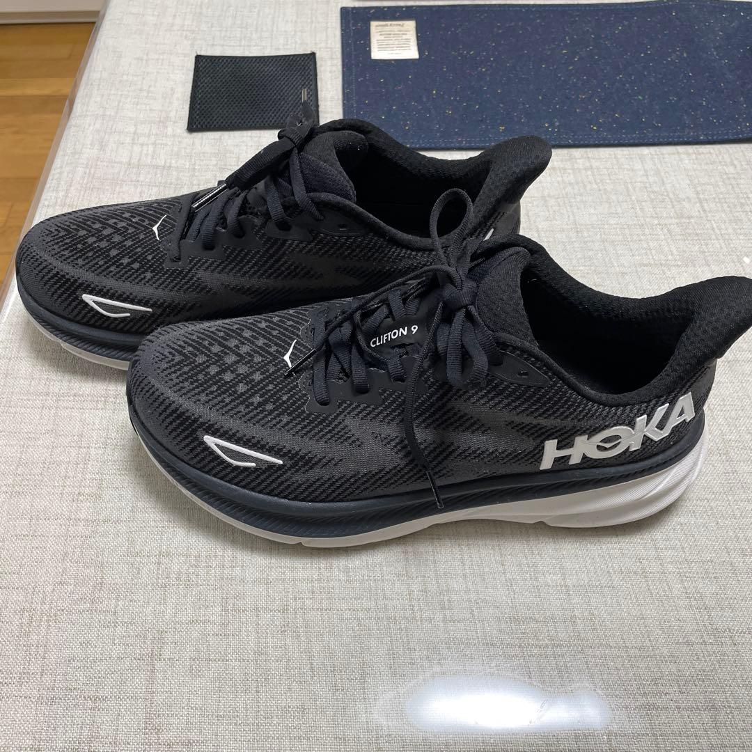 HOKA CLIFTON 9 ブラック26.5cm