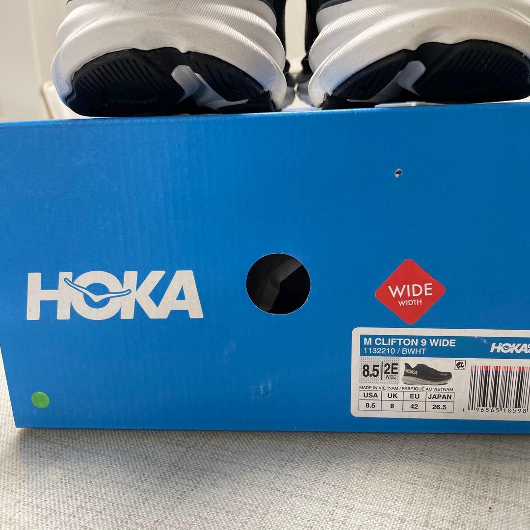 HOKA CLIFTON 9 ブラック26.5cm