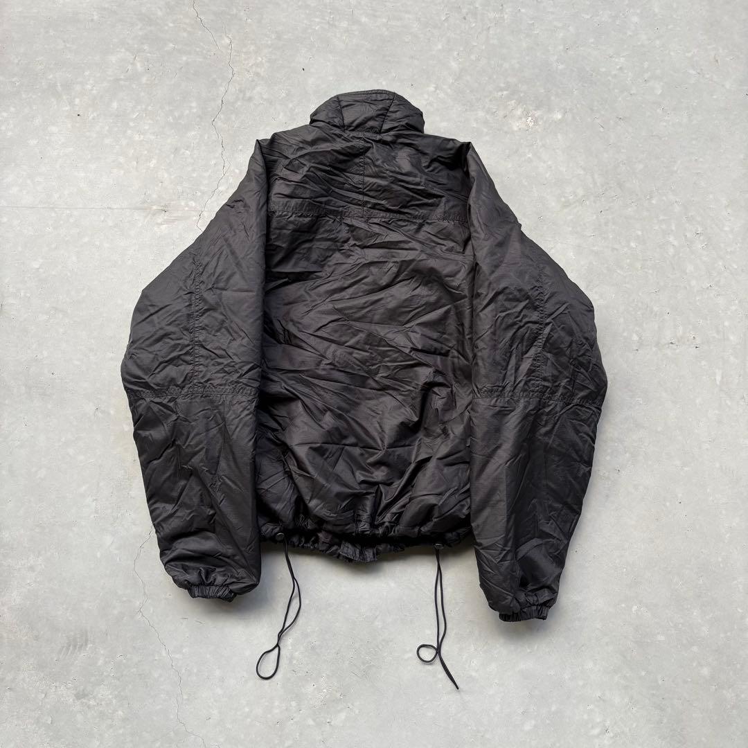 90s MOONSTONE 中綿 ナイロンジャケット 黒 ドローコード 短丈