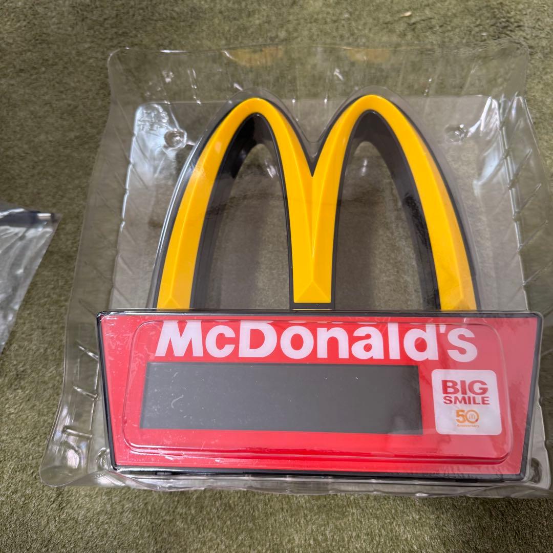 ゴールデンアーチLEDクロック　マクドナルド
