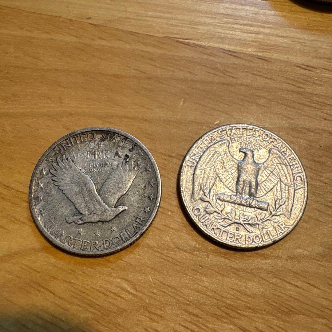 アメリカドル銀貨8種類 1943年製　ウォーキングリバティ