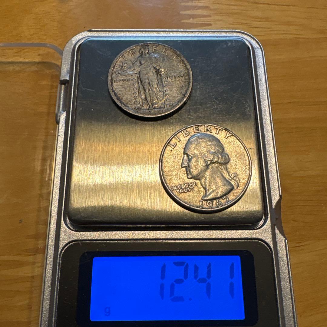 アメリカドル銀貨8種類 1943年製　ウォーキングリバティ