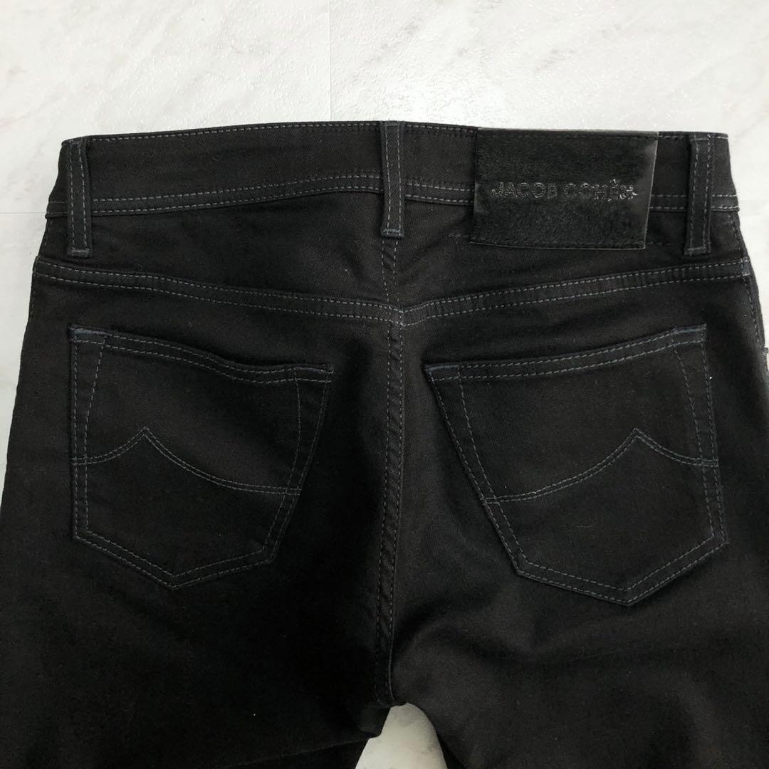【美品 近年モデル】ヤコブコーエン デニム NICK ブラック ハラコ 29