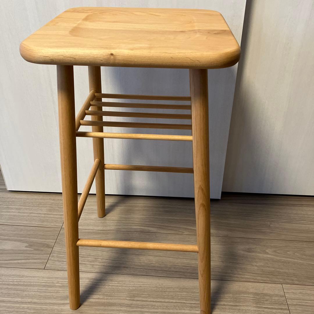 MOMO NATURAL MOCHA WOOD STOOL Lサイズ