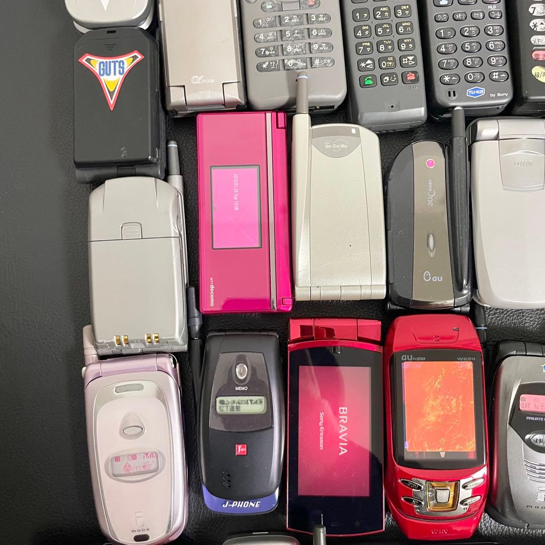 【まとめて40点セット】モックアップ 販売店模型 携帯電話 ガラケー フェラーリ