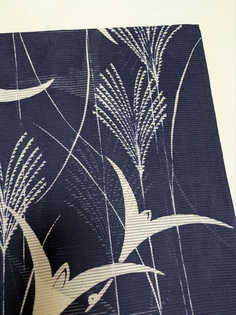 綿絽浴衣 丈１６０　広衿仕立て