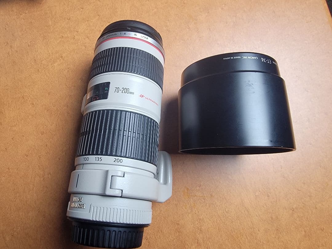 Canon EF 70-200mm F4L IS USM + 保護フィルター付き