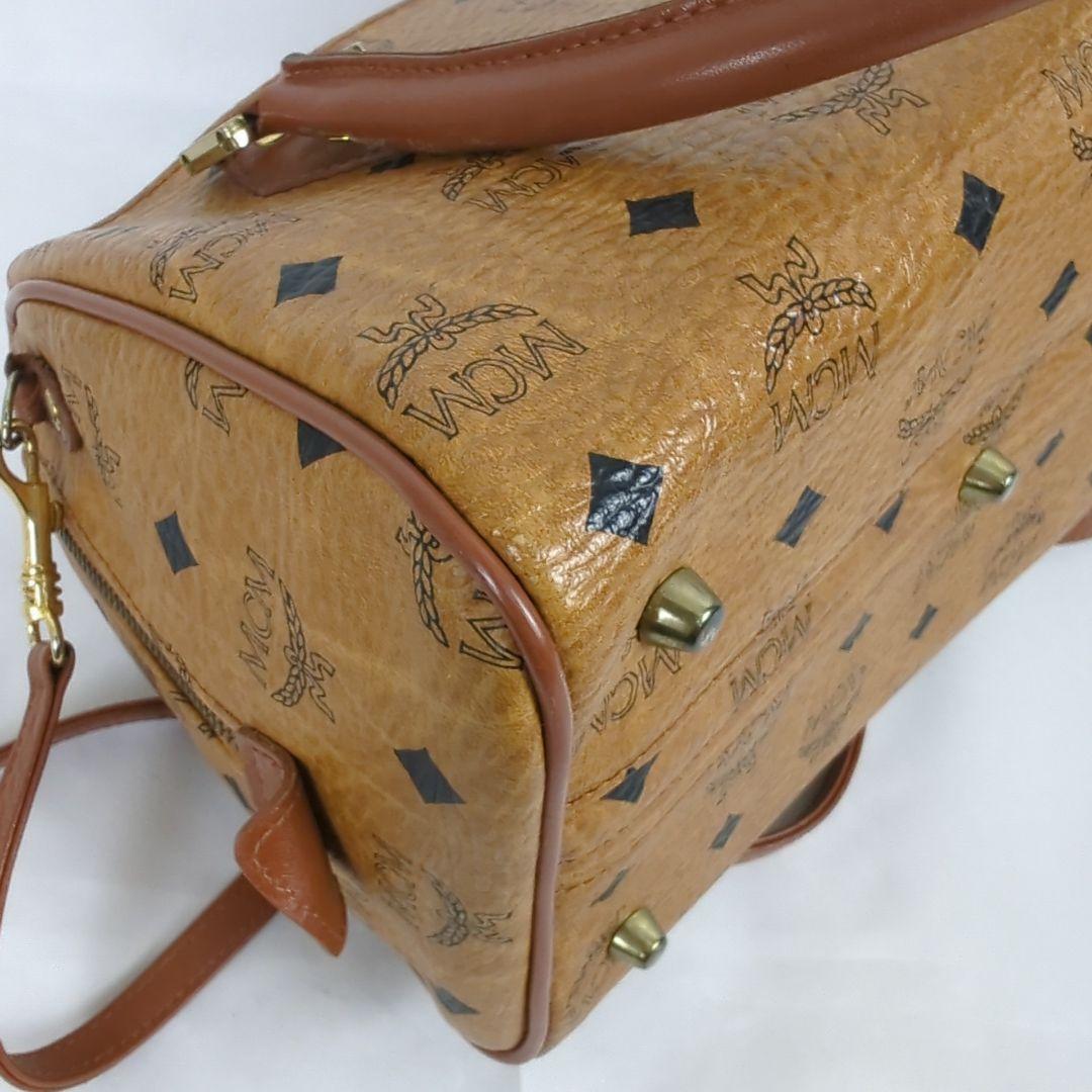 【良品】MCM エムシーエム ヴィセトス ショルダー ミニボストンバッグ