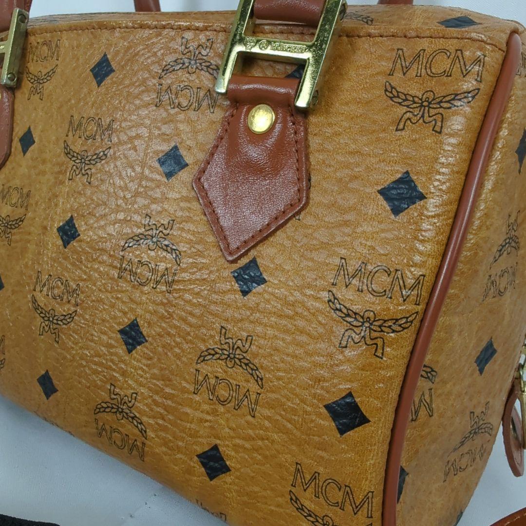 【良品】MCM エムシーエム ヴィセトス ショルダー ミニボストンバッグ