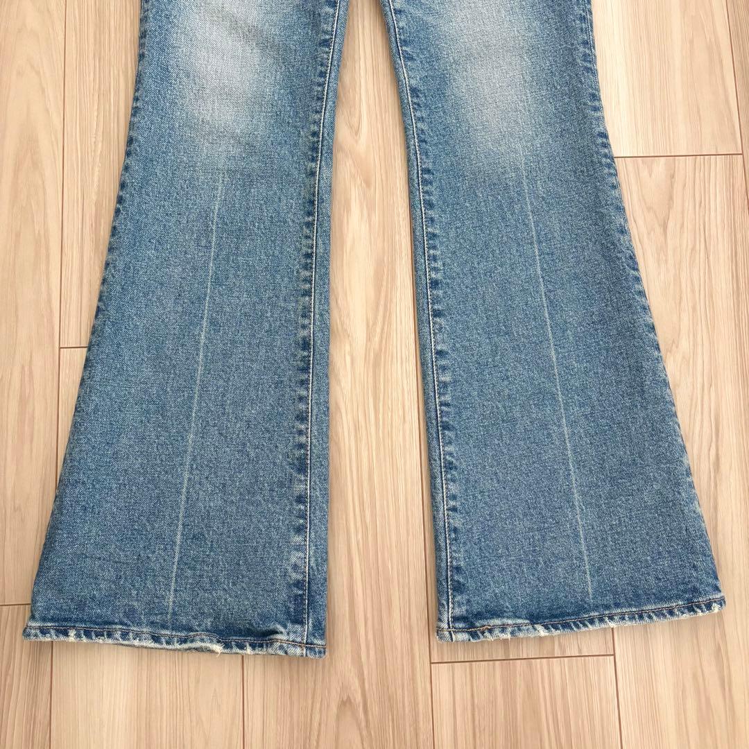 MOUSSY マウジー MVS FLARE フレアデニム BLUE ブルー 22