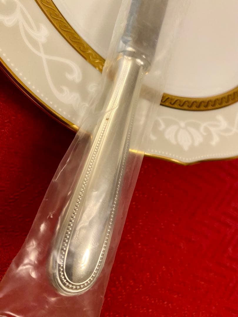 【クーシャンクーさま専用商品】クリストフル パール デザートナイフ ペアセット