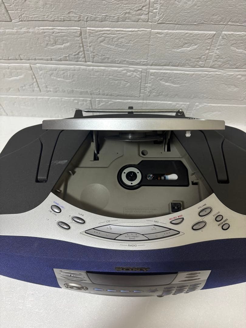 【MDLP対応】SONY　完動品　ZS-M37　CD/MDラジオ　リモコン付き