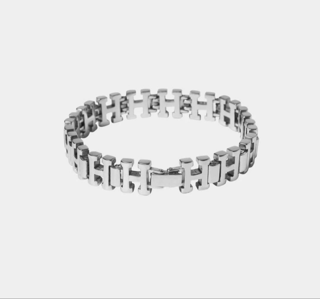 アクセサリー HUF H LINK bracelet SILVER s/m