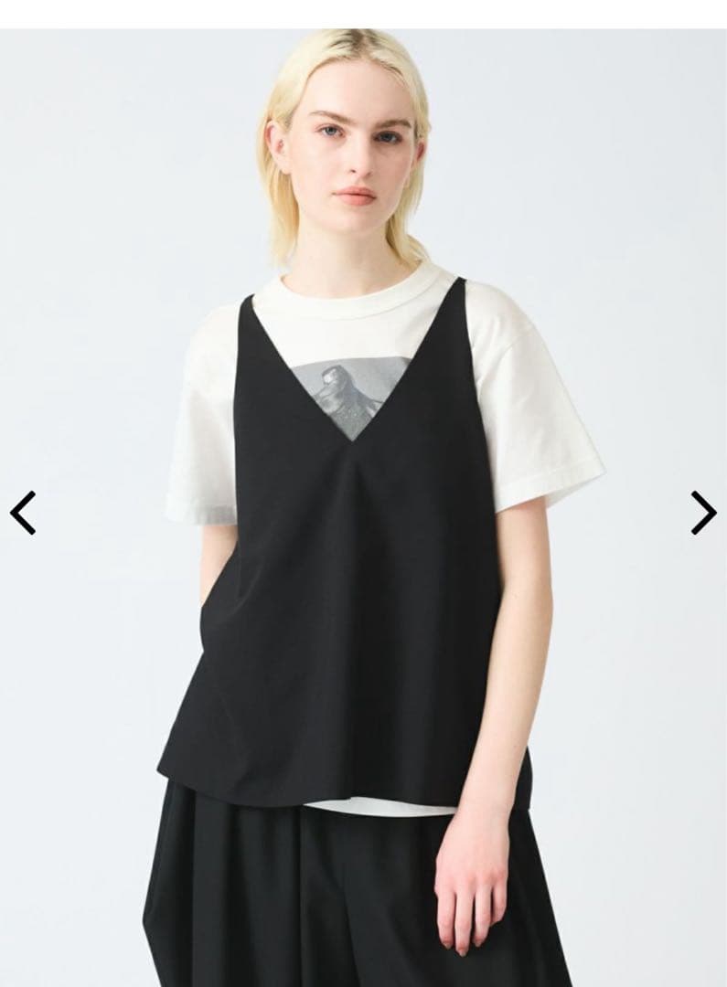 mizuiro ind キャミソールベスト　ブラック