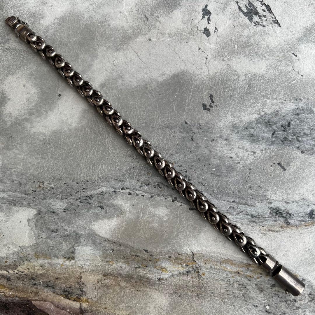 VINTAGE ヴィンテージ スケイル チェーン ブレスレット 鱗 バックル