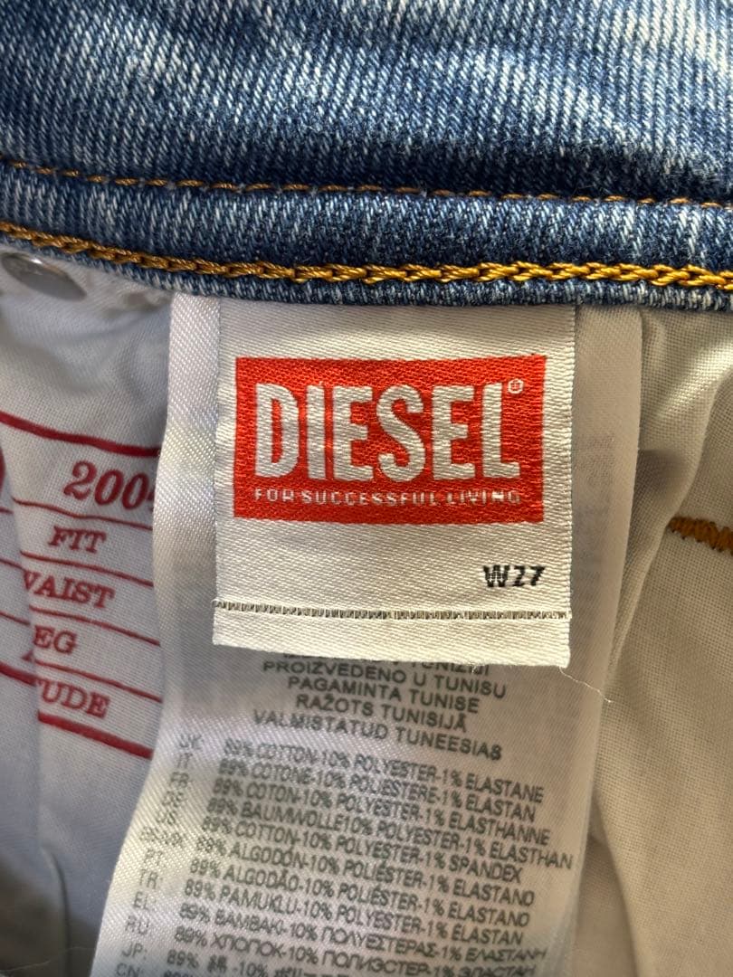 新品未使用タグ付 DIESELディーゼル スリムデニムパンツ アンクル丈W27