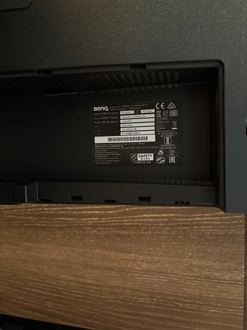 BenQ 3205u ディスプレイ 4K モニター 美品