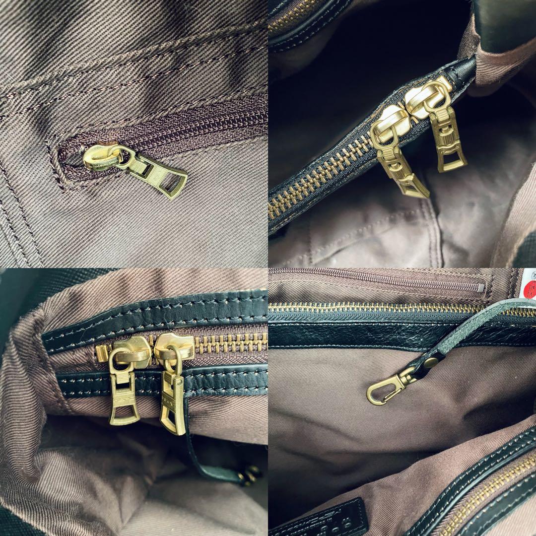 masterpiece マスターピース【美品】PVC＆レザー トートバッグ