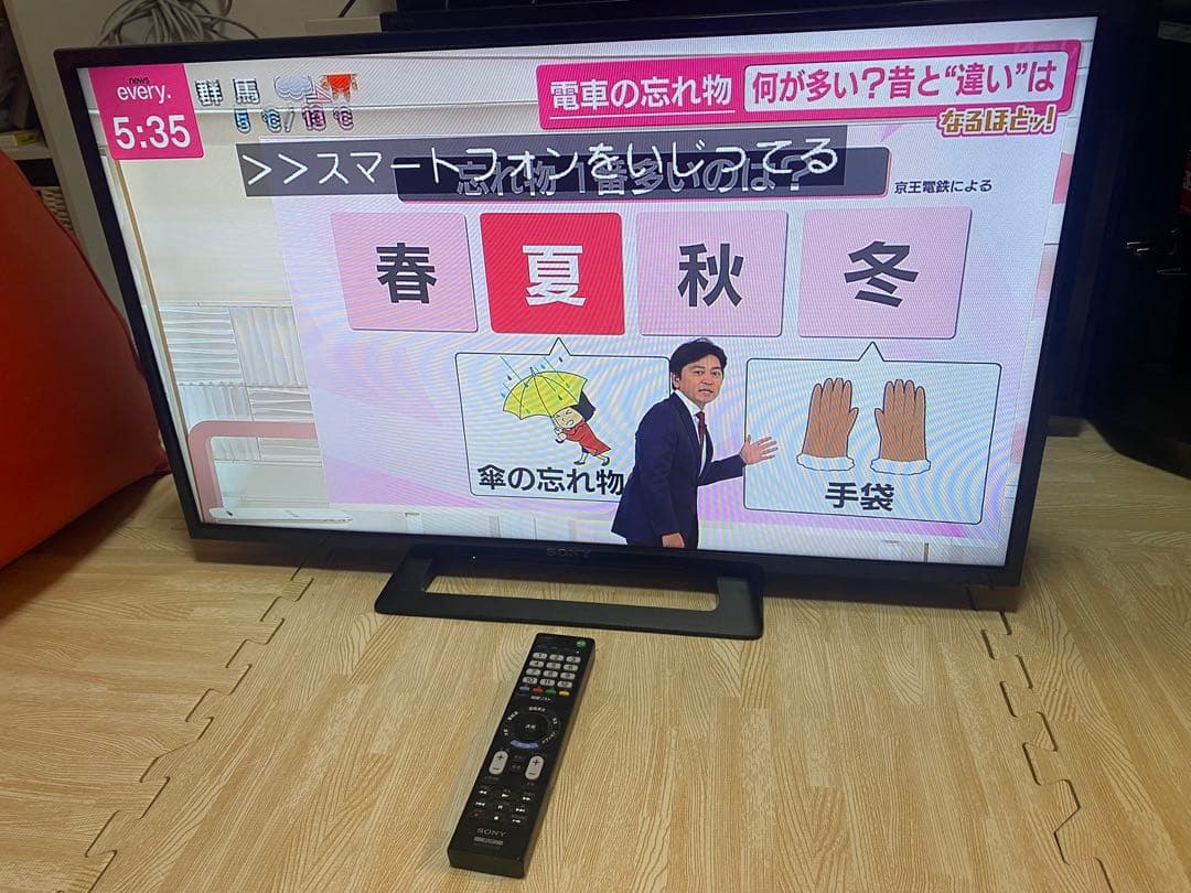 2019年製　SONY 32V型　フルHD液晶テレビKJ-32W500E