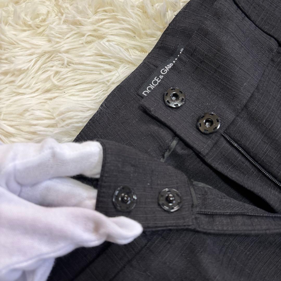 ✨美品✨ドルチェアンドガッバーナ　パンツスーツセットアップ　ボタンレス　40