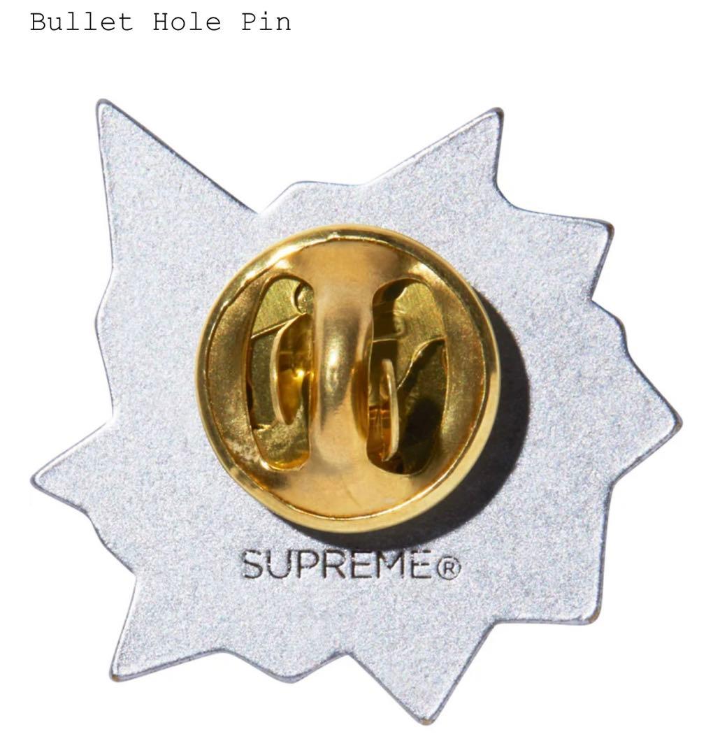 Supreme Bullet Hole Pin Black 2個セット