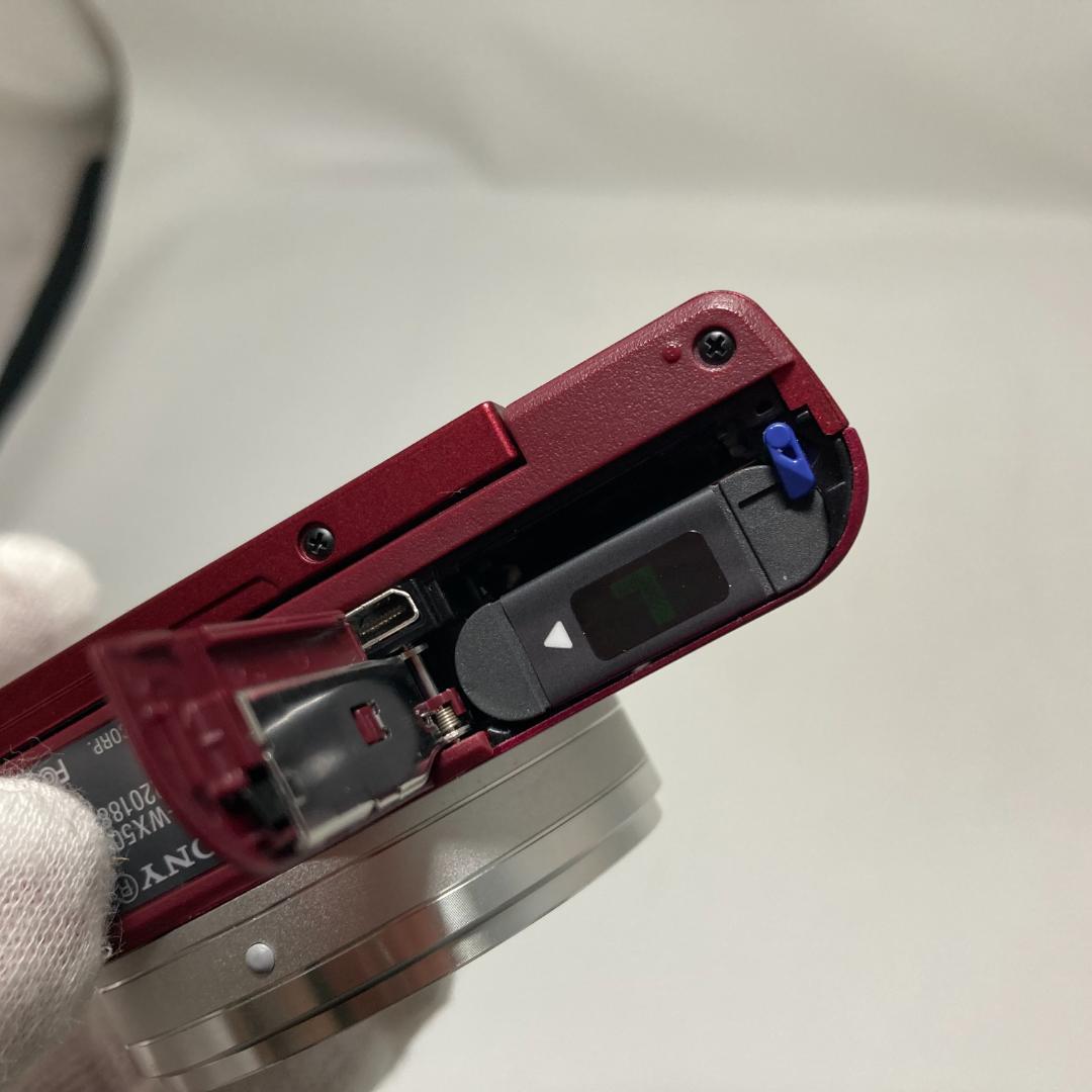 SONY Cyber-shot DSC-WX500 レッド デジカメ カバー付き