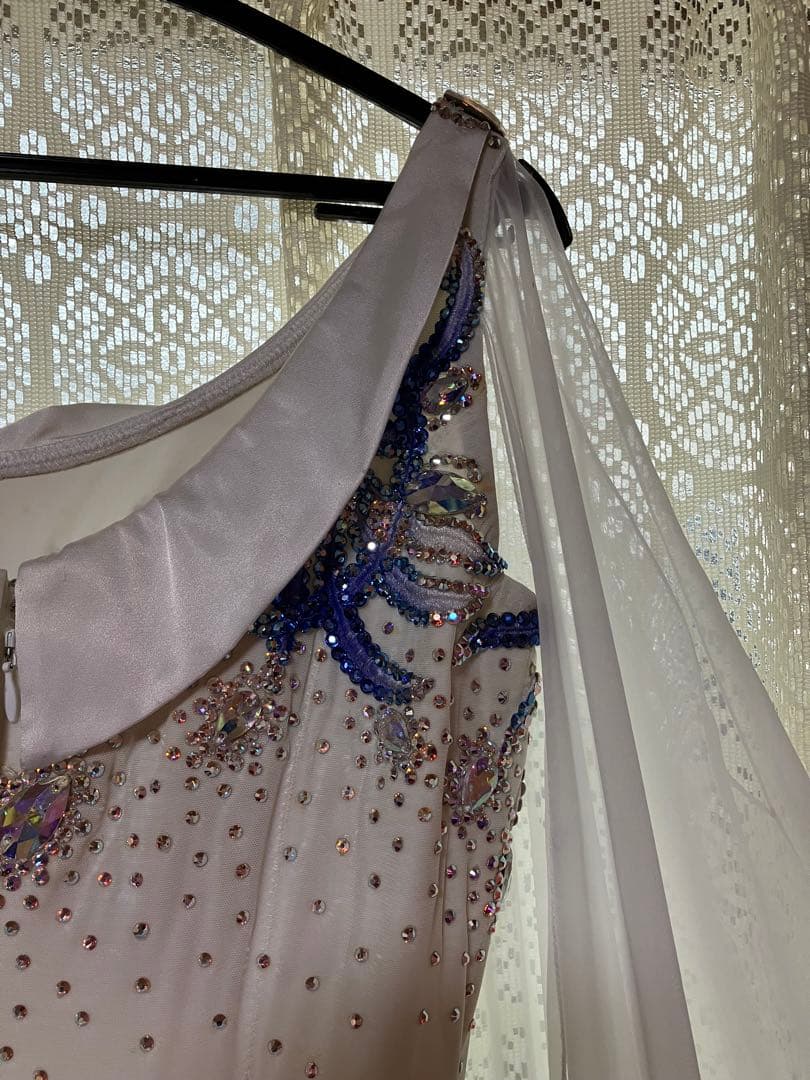 社交ダンス.モダンドレス.スタンダードドレス.ソシアルダンス.グラデーション