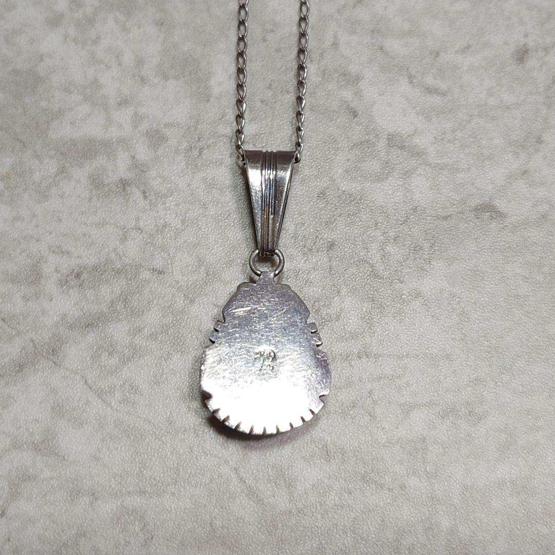 NAVAJO ナバホ Running Bear ターコイズネックレス 925