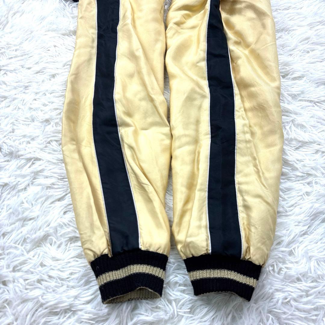 テーラー東洋 スカジャン リバーシブル 舞妓 龍 鷹 サイズL 黒/金 白