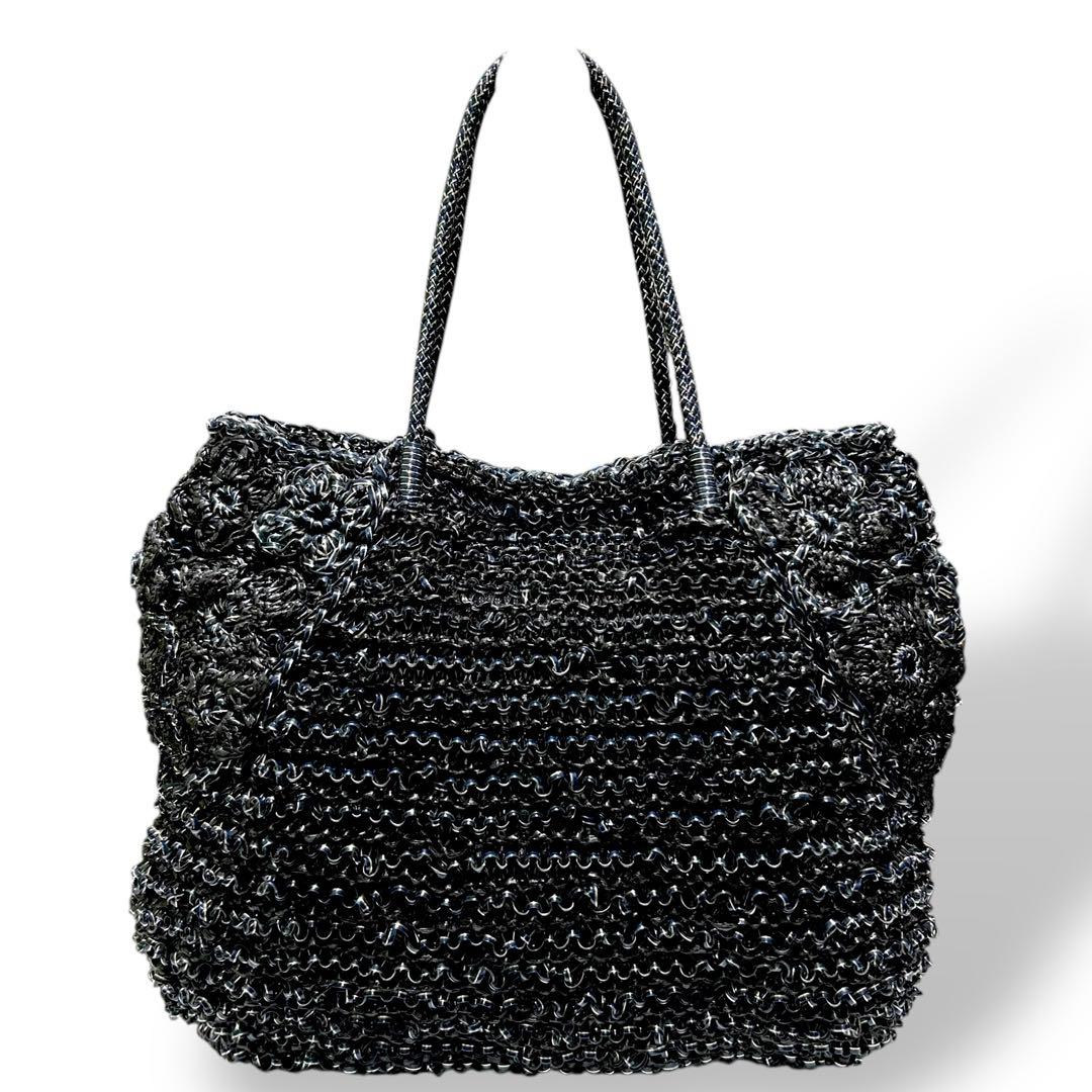 極美品✨ アンテプリマ　ワイヤーバッグ　トートバッグ　フラワーモチーフ