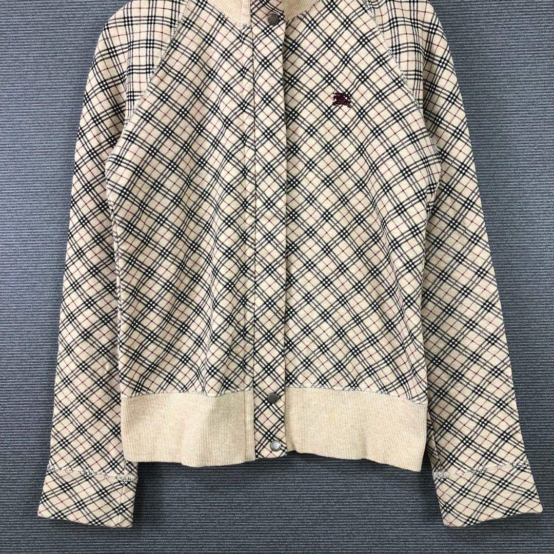 BURBERRY ノバチェック トラックジャケット 38 ベージュ
