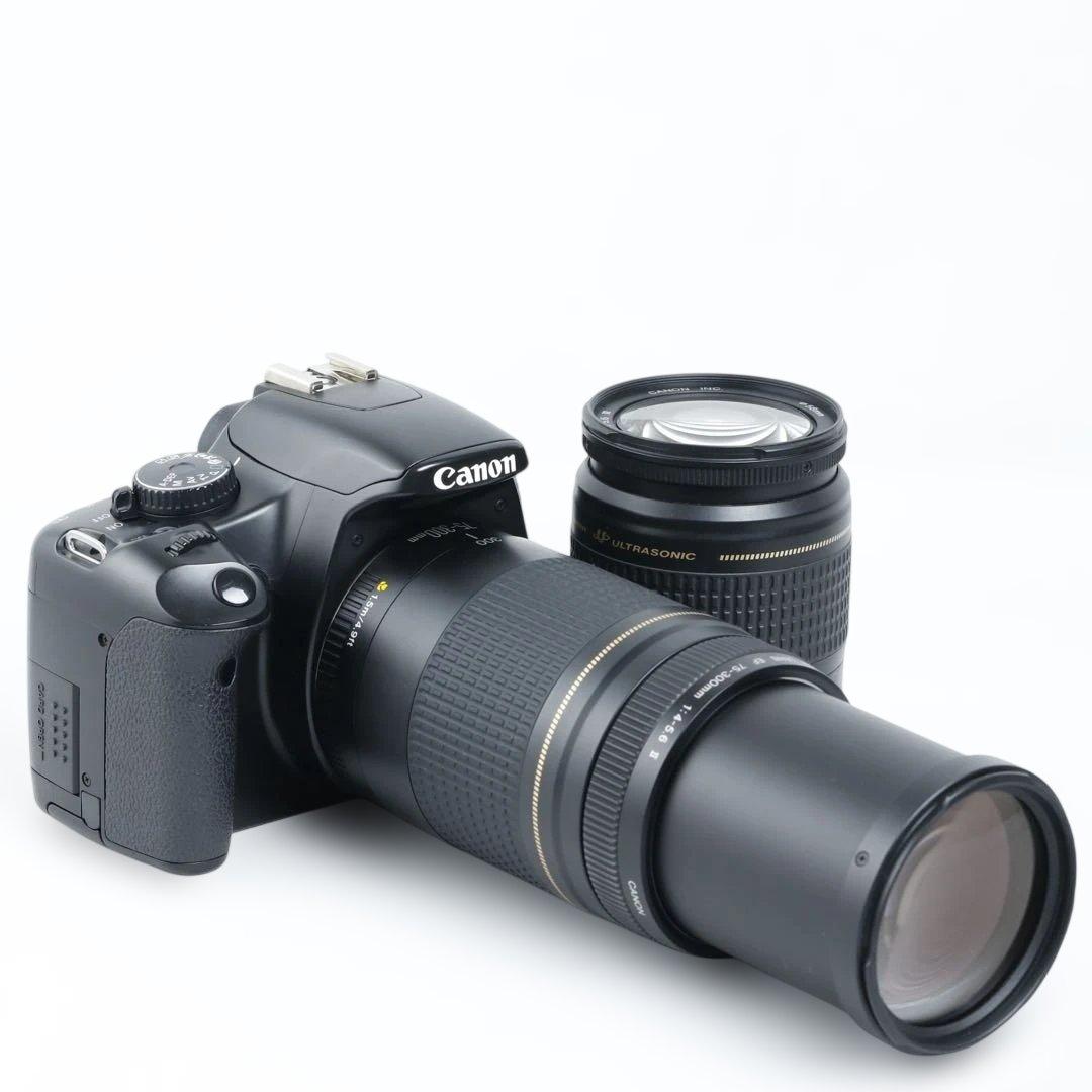 014★初心者★デジタル一眼レフ★Canon★ダブルレンズ★kissx2