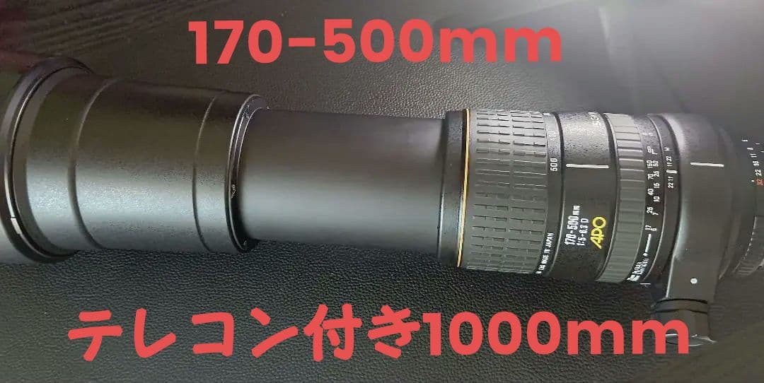 新品級 極上品 SIGMA テレコン付 APO 170-500mm F5-6.3