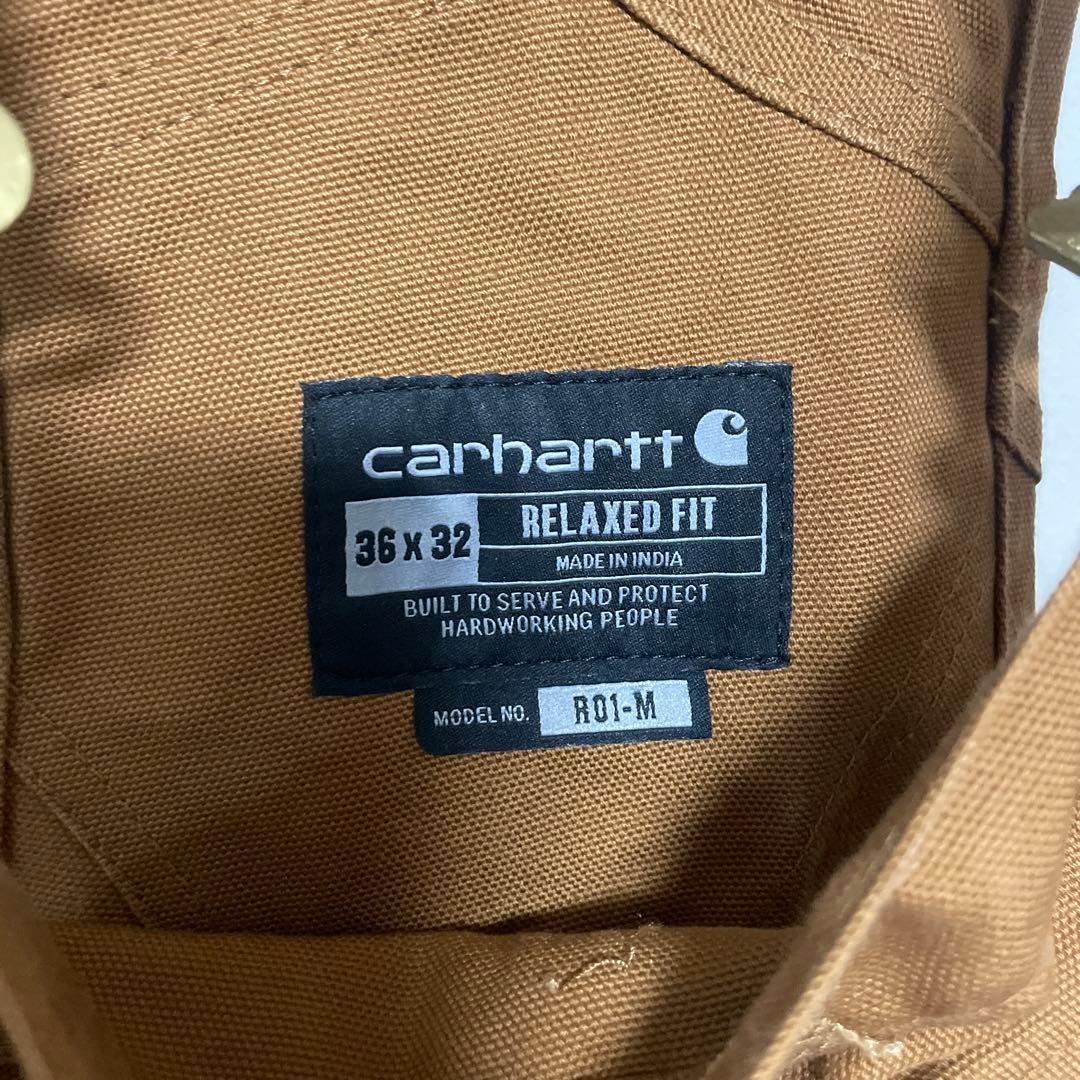 【最終値下げ】Carhartt ブラウンオーバーオール 36x32
