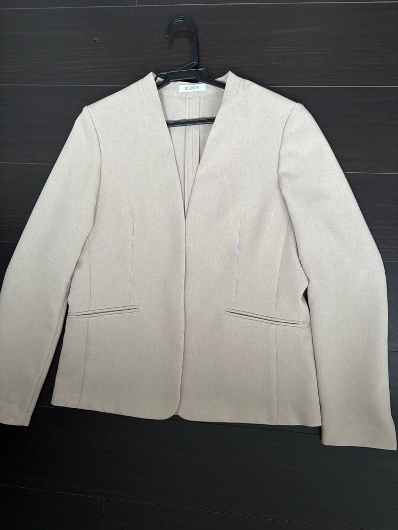 plst プレミアムオックス カラーレスジャケット ストレートパンツ　セット