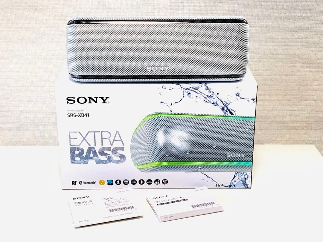 SONY ポータブルスピーカー　SRS-XB41 美品　使用頻度極少　重低音