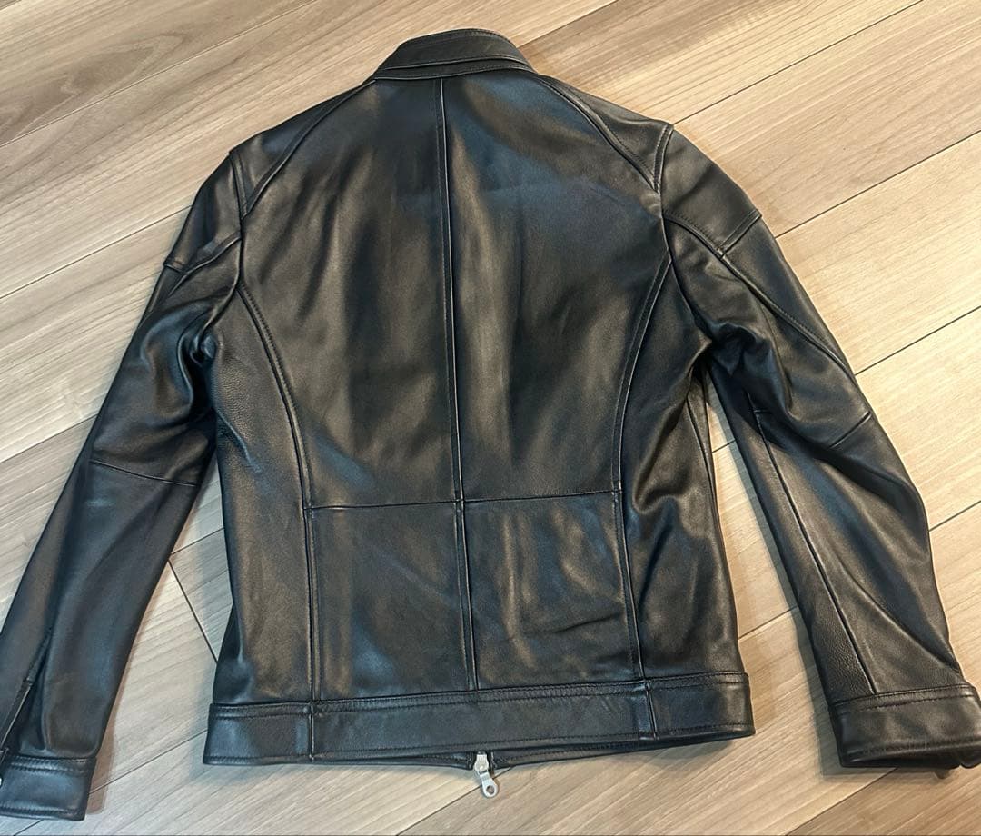 RattleTrap ブラックレザージャケットSサイズ　ライダース　羊革