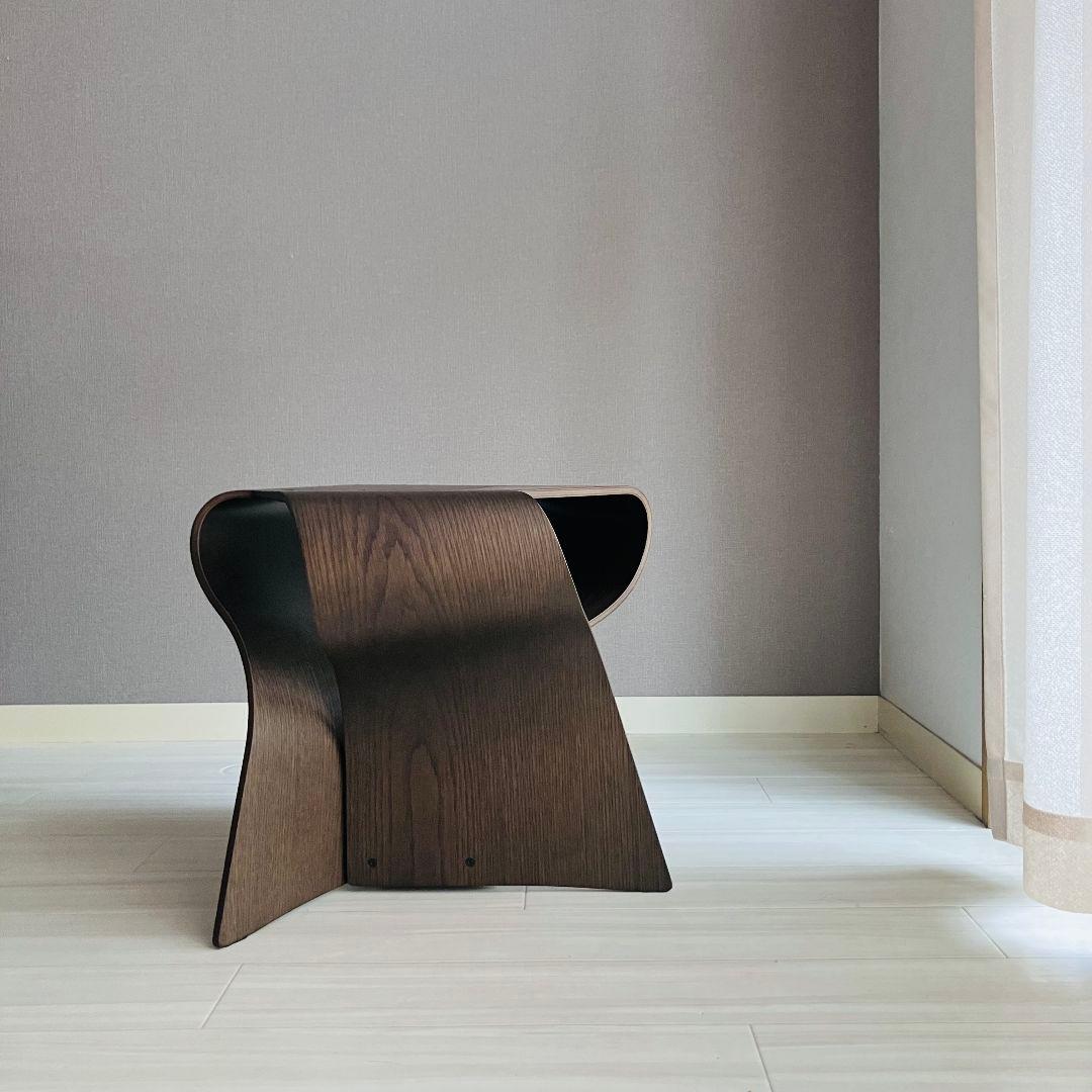 美品 マッシュルームスツール ナラ 天童木工