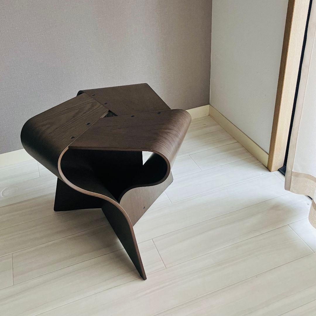 美品 マッシュルームスツール ナラ 天童木工