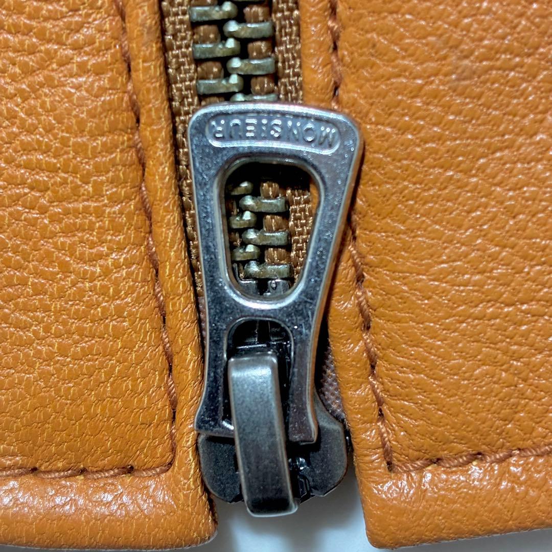 希少カラー/美品✨ムッシュニコル ライダース ジャケット 48 キャメル系 L