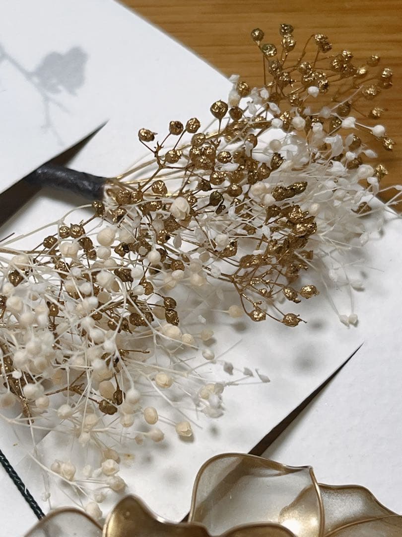 miuuna ヘアアクセサリー　アメリカンフラワー　ウェディング