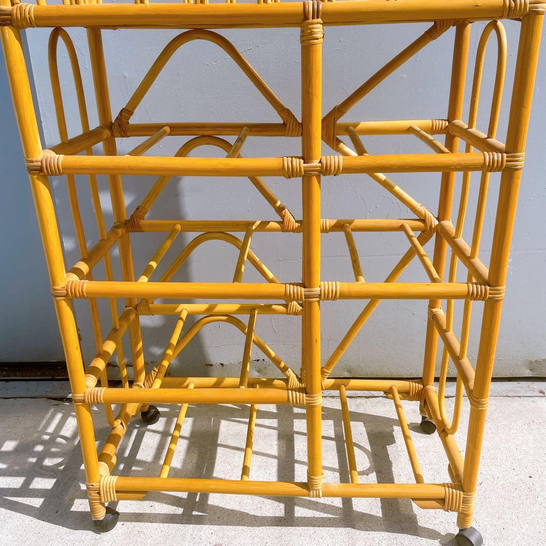 【美品】ラタン 7杯チェスト 籐製 引き出し収納 アンティーク 昭和レトロ