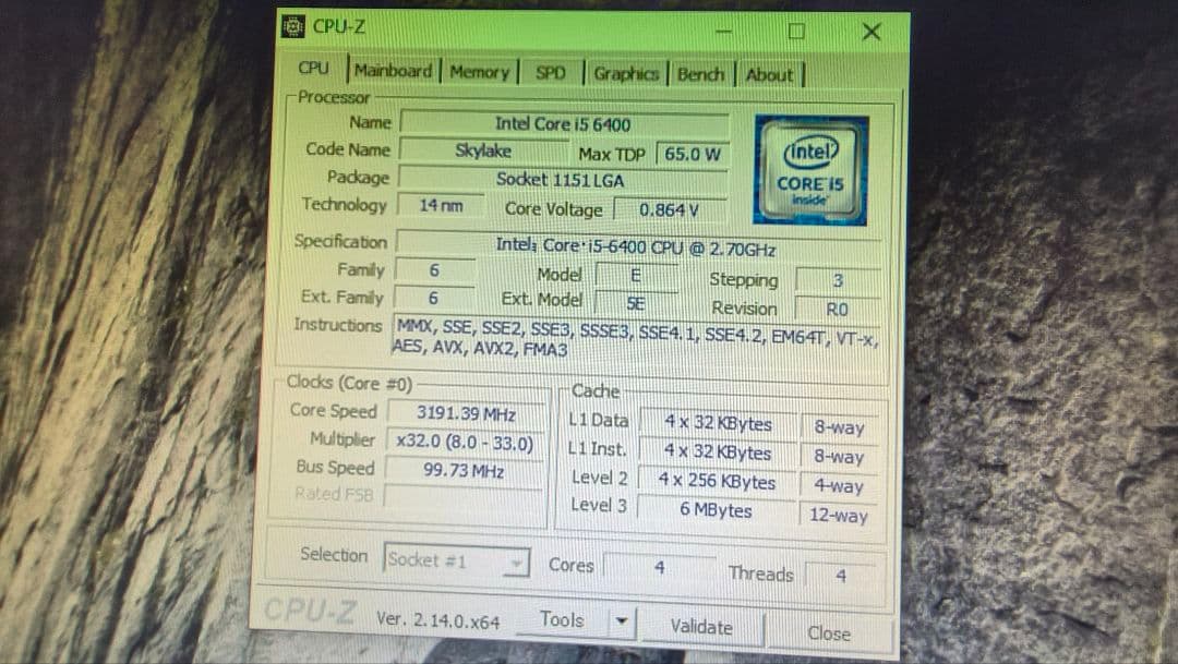 core i5 6400 まとめ売り動作確認済み