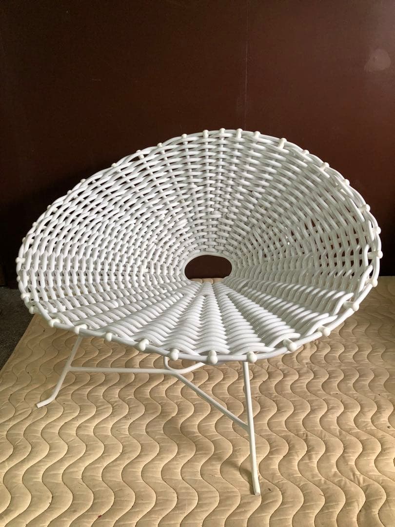 ▲ ジェルバゾーニ　ラウンジチェア　ホワイト