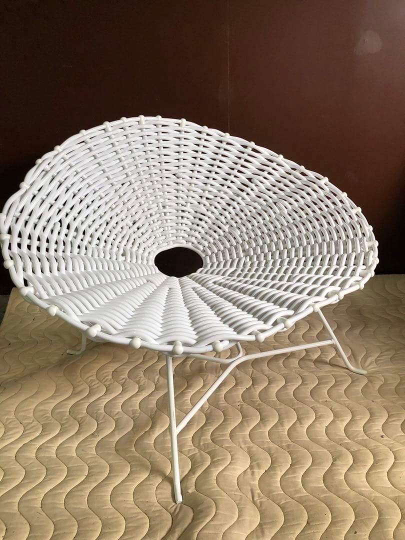 ▲ ジェルバゾーニ　ラウンジチェア　ホワイト